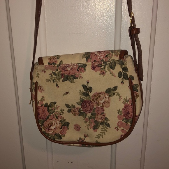 Vintage Floral vegan leather bag - Picture 4 of 5